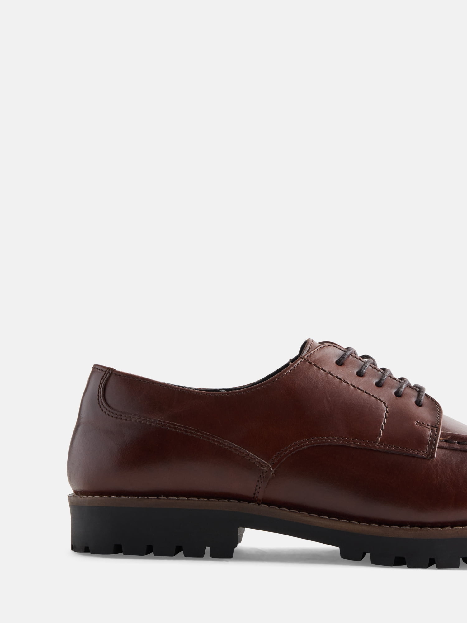 Free Assembly Men's Leather Moc Toe Oxfords