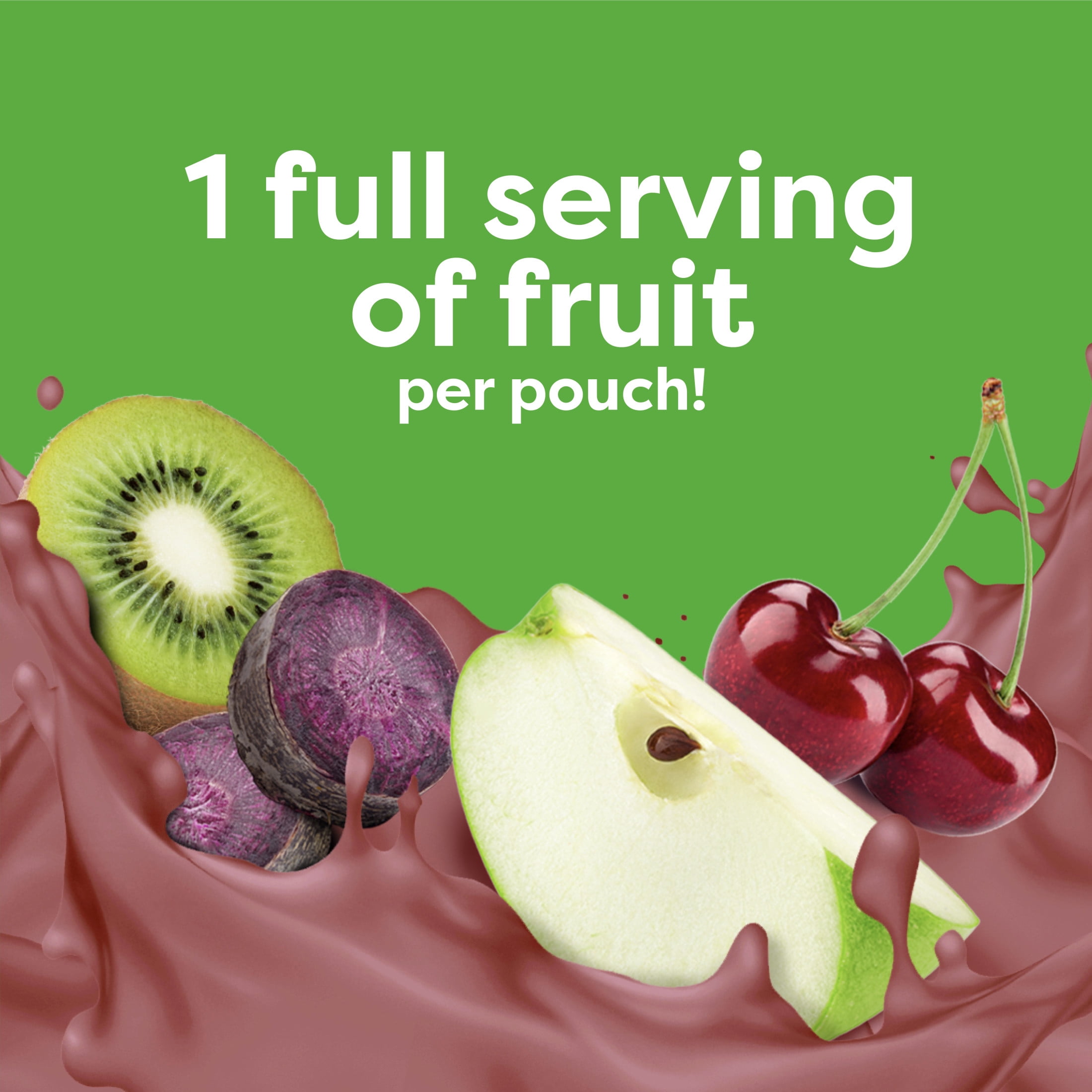 Beech-Nut Smoothie + Prebiotics for Toddlers, Apple Cherry Prpl Carrot Yogurt, 3.5oz, 12pk