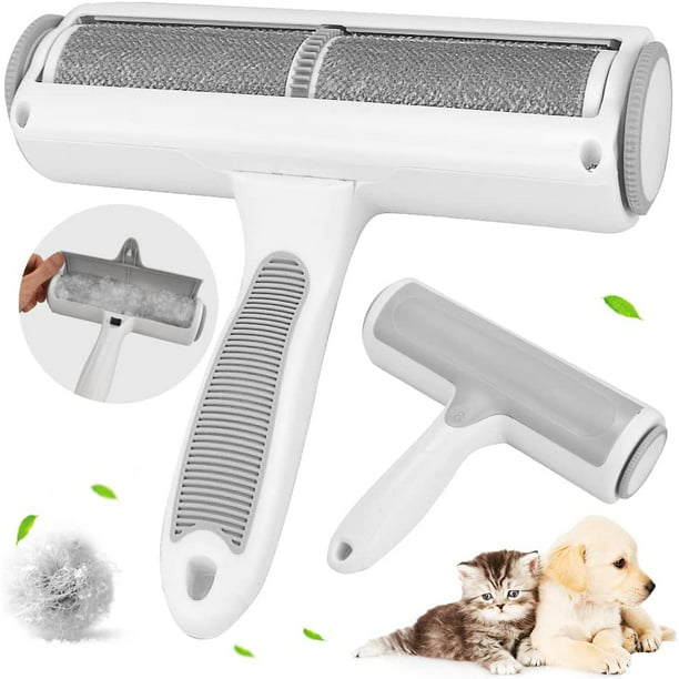 NISIEN Pet Hair Remover, Reusable Cat & Dog Hair/Fur Remover, Lint Remover  Roller, Pet Hair Removal Tool for Couch, Carpet, Clothes, Furniture White -  