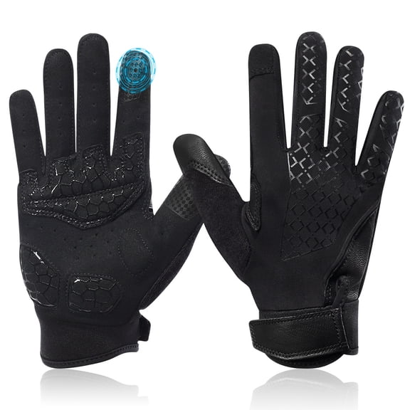 SAVIOR Full Finger Gym Gloves For Men Women,Palm Protection Workout Gloves,Thin Comfort Gloves For Running,Black