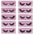 thumbnail image 1 of onlyliua Liquidación de Rebajas de Hoy 10 Pares de Pestañas Postizas, Imitación de Visón, Pestañas Gruesas, Pestañas Postizas 3D, 1 of 2