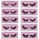 thumbnail image 1 of Pestañas naturales, pestañas postizas, pestañas cortas, pestañas postizas de visón tenues, 10 pares de pestañas postizas de visón sintético, pestañas gruesas, pestañas postizas 3D, pestañas postizas., 1 of 3