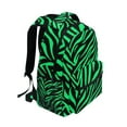 thumbnail image 2 of ALAZA Stylish Backpack Zebra Stripes Green Elementary Bookbag Personalized Laptop School Bags Travel Daypack, 2 of 6