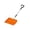 Saffron, variant on 36.5" Portable Snow Shovel with D-Shaped Handle, Lightweight Aluminum Detachable Snow Pusher for Car, Driveway and Camping, Non-Slip Sponge Grip