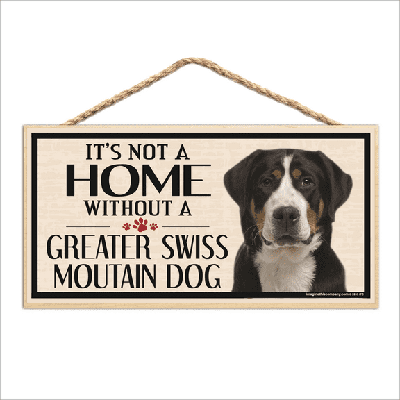 Greater Swiss Mountain Wood Breed Sign