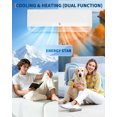 thumbnail image 7 of 18000 BTU Dual Zone Mini Split Air Conditioner Heater, 9000 BTU Each Indoor Unit, 24 SEER2 Wifi Enabled Cooling Heating System for 2 Rooms, 7 of 7