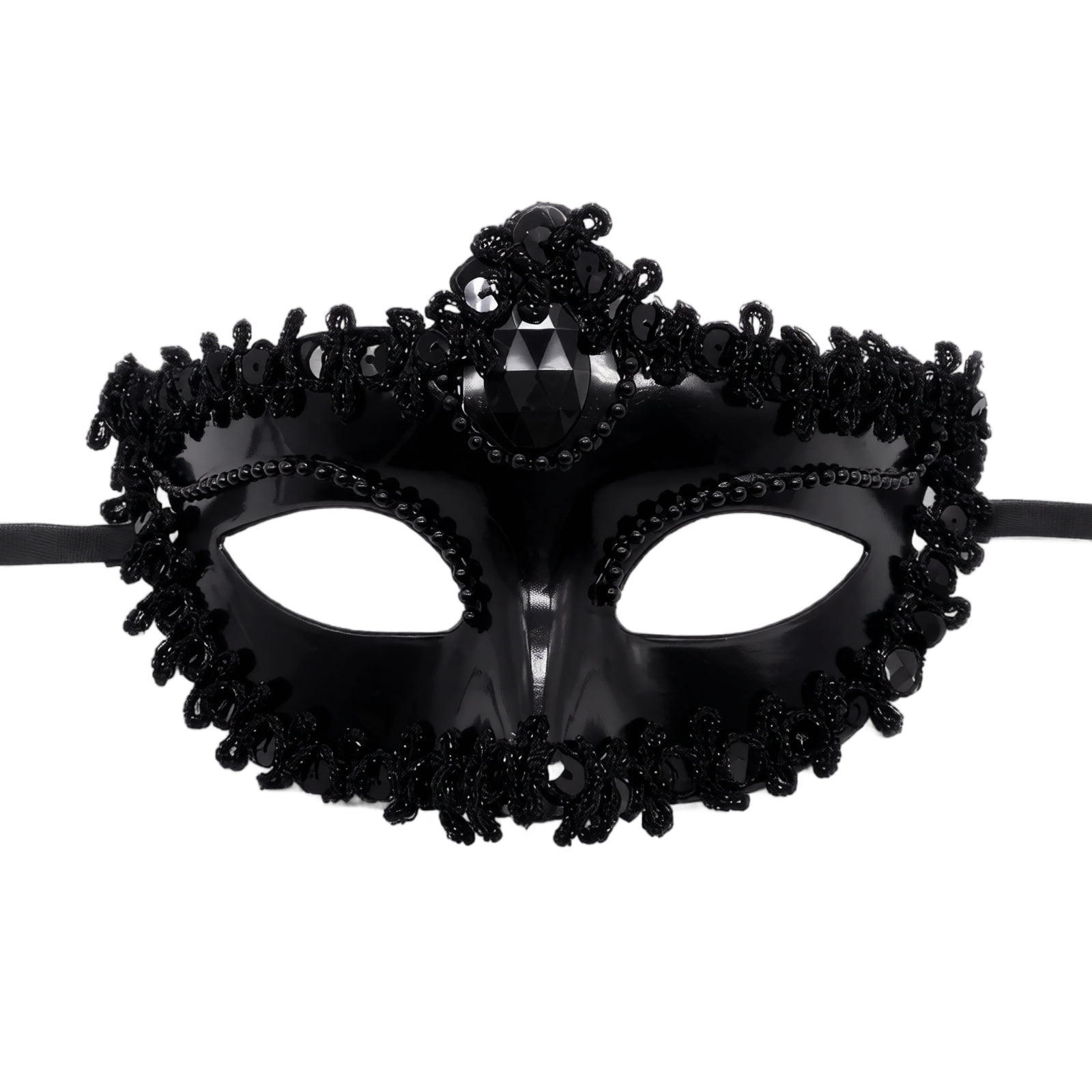 未開封 TRILITH Black Masquerade towa model Black Swan Metal Filigree Laser Cut Venetian Masquerade Mask with