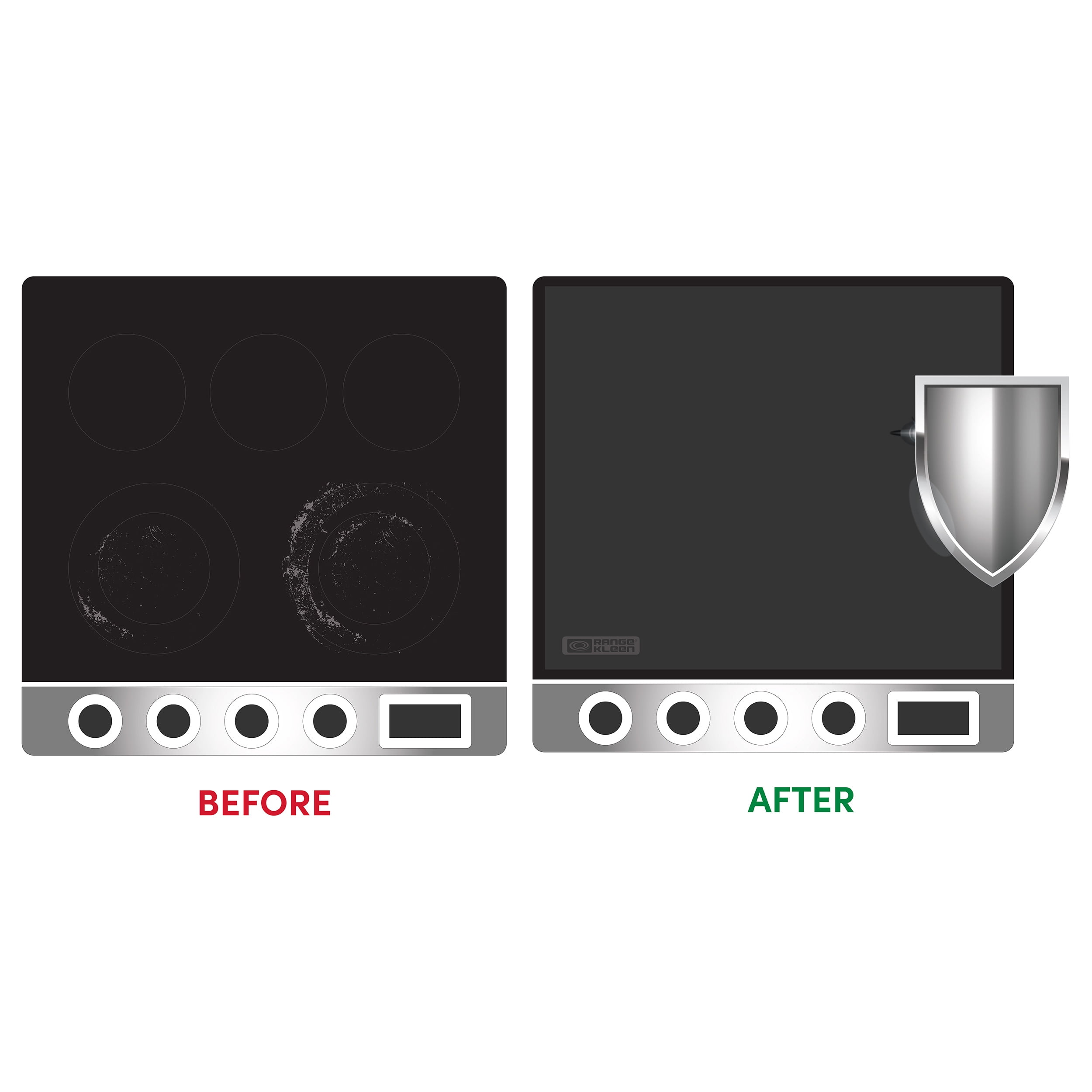 Range Kleen Glass Top Stove Protector - Smooth Top Range Cover