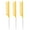 yellow, variant on 3 pointed tail combs, women's hairstyle combs, anti-static heat-resistant hairstyle combsgreen