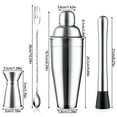 thumbnail image 4 of MesaSe Cocktail Shaker Set Stainless Steel Multifunctional Cocktail Making Kit with Ice Muddler Mixing Spoon Cocktail Measuring Cup for Cocktail Whiskey Beer Wine Bar Club, 4 of 9