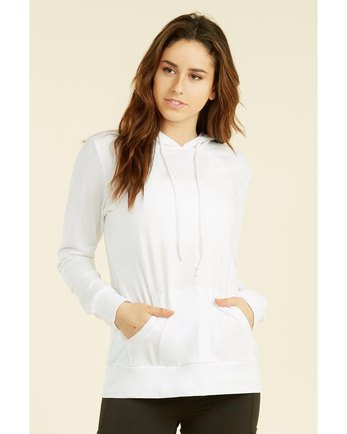 lightweight white hoodie women's