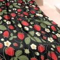 thumbnail image 3 of Strawberry Plants Fruit Flower Leaf Blanket,Comfortable Soft Flannel Throw Blanket,All Season,Warm Lightweight Blankets for Sofa Bed Couch Living Room Chair,60"x80", 3 of 4