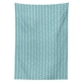 thumbnail image 2 of Daisy Tablecloth, Vertical Aligned Flowers Daisies Simplistic Design of Floral Print, Rectangle Satin Table Cover Accent for Dining Room and Kitchen, 60" X 84", Pale Slate Blue Yellow, by Ambesonne, 2 of 2
