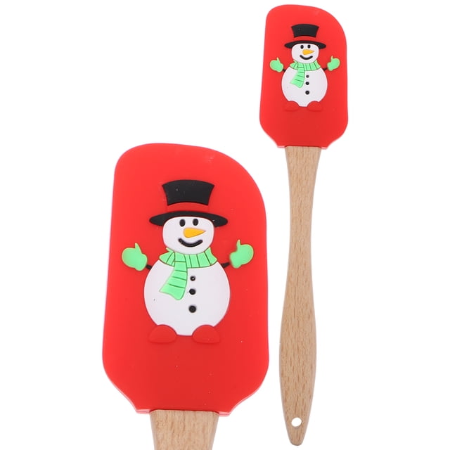2Pcs Household Baking Spatulas Cream Baking Scrapers Silicone Cake Scrapers Wear-Resistant Scrapers