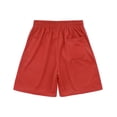thumbnail image 4 of Ma Croix Men's Elastic Waist Stripe Track Shorts with Casual Drawstring, 4 of 5