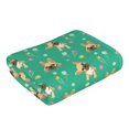 thumbnail image 3 of Disketp Bulldog Puppy Flower Print Bathroom Towels,Cotton Towel,Soft Towels For Kitchen And Bath, 3 of 9