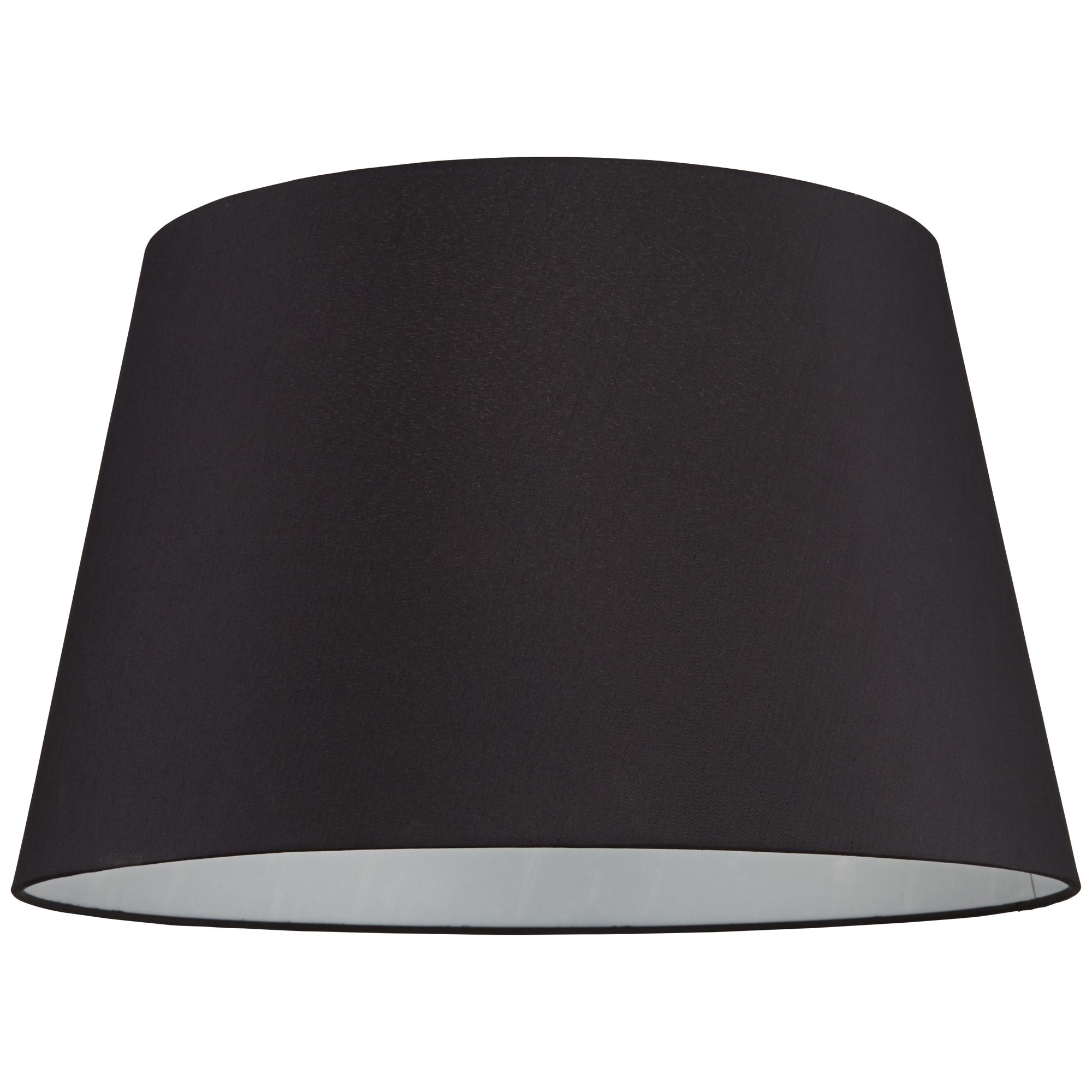 Springcrest Black Faux Silk Large Tapered Drum Lamp Shade 15" Top x 19.5" Bottom x 12" Slant x 12" High (Spider) Replacement with Harp and Finial
