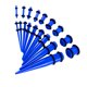 thumbnail image 5 of Kit de Estiramiento de Medidores de Oreja de 18 Piezas Sunnimix Expansores Azules 14G-00G, 5 of 5