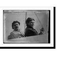 thumbnail image 2 of Historic Framed Print, Moissant and Fileux, his mechanic, in aeroplane, 17-7/8" x 21-7/8", 2 of 9