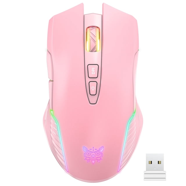 Clavier de Jeu Ergonomique Sans Fil RVB, Conception Rétroéclairée Rechargeable pour PC, Ordinateur Portable et Utilisateurs