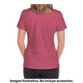 thumbnail image 3 of Playera Fruit of the Loom para Mujer, Manga Corta Cuello V, Rosa ,Talla M, 3 of 4
