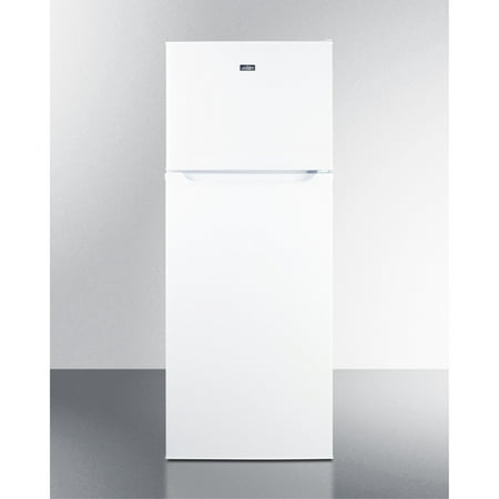 24  wide 9.9 cu.ft. frost-free refrigerator-freezer in white finish with factory installed icemaker