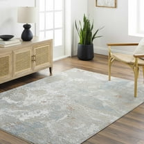 Hauteloom Cindy Living Room, Bedroom Area Rug - Gray, Brown - 6'7" x 9'6"