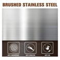 thumbnail image 5 of 13 Gallon Trash Can Kitchen Trash Can with Lid Tall Stainless Steel Kitchen Garbage Can with Removable Inner Bucket and Hinged Lids, Pedal Rubbish Bin for Home Office, Silver, 5 of 6