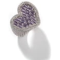 thumbnail image 2 of 14K Gold Heart-Shaped Moissanite Ring for Unisex, Symbol of Love, Best Gift for Romantic Occasions, 2 of 6