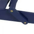 thumbnail image 6 of GDF Studio Cartagena Outdoor Acacia Wood Folding Adirondack Chairs with Cushions, Set of 4, Navy Blue, 6 of 9