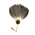 thumbnail image 3 of Segolike Ancient Chinese Zhuge Liang Feather Fan Feather Handheld Fan Decorative Portable Versatile Men Kongming Feather Fan for F, 3 of 8