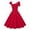 Red, variant on XFLWAM Womens 50s 60s Vintage Cocktail Swing Dress 1950s Wedding Semi Formal Party Rockabilly Evening Prom Dress
