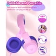thumbnail image 2 of Tronsmart KH01 Auriculares para niños: supraaurales plegables con volumen de seguridad 85/93 dB, estéreo HD, conector de 3,5 mm para niños/niñas/escuela/Kindle/viajes/tabletas (rosa), 2 of 5