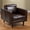 Chocolate, variant on Pemberly Row Contemporary Top Grain Italian Leather Arm Chair in Tan
