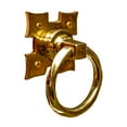 thumbnail image 5 of Renovators Supply Door Lock Latch 7 1/4" Polished Brass Gate Latch Garage Barn Door Lock w/Screws, 5 of 5
