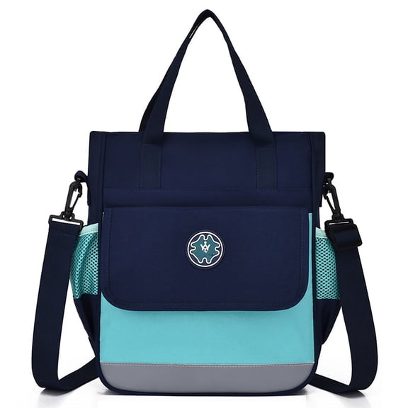 gcong Lightweight School Bookbag For Elementary Middle School Adjustable Shoulder Strap Backpack Navy