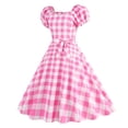 thumbnail image 2 of UPPADA Women's Classic Tea Dress Short Sleeve Swing Cocktail Party Dresses 1950s Retro Vintage Polka Dot 1950s Rockabilly Prom Midi Dress, 2 of 9
