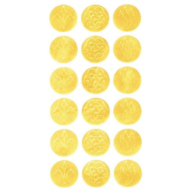 Geographics Gold Embossed Seals, Golden