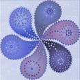 thumbnail image 1 of Ahgly Company Machine Washable Indoor Square Transitional Blue Angel Blue Area Rugs, 4' Square, 1 of 7