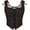 Coffee, variant on Women's Renaissance Corset Top, Vintage Lace Up Overbust Bustier Bodice
