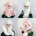 thumbnail image 6 of Sofullue Fashion Dinosaur Animal Hooded Scarf with Mittens 3 in 1 Hat Headband Soft Plush, 6 of 19