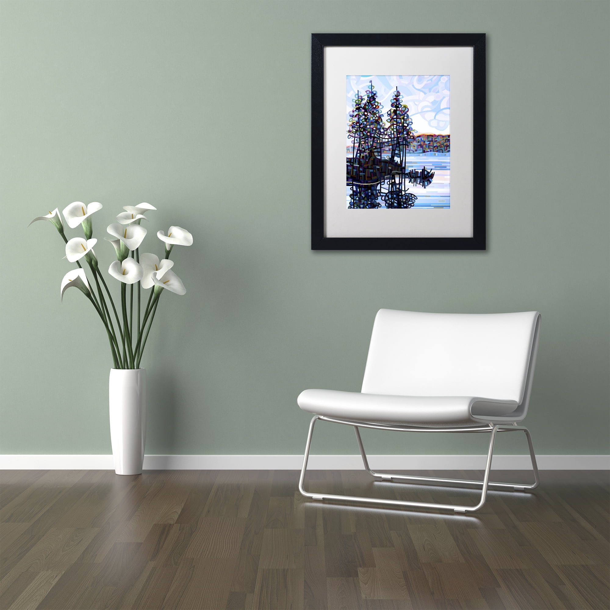 Mandy Budan 'Haliburton Morning' Matted Framed Art