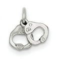 thumbnail image 1 of Sterling Silver Handcuffs Charm QC1014 (11mm x 17mm), 1 of 2