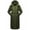 Army Green, variant on Womens Winter Maxi Long Parka Coats Puffer Down Quilted Jacket with Hood