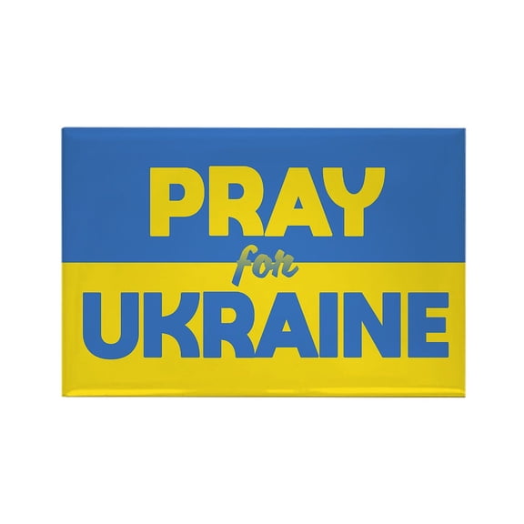 CafePress - Pray For Ukraine Magnets - Rectangle Magnet, 2"x3" Refrigerator Magnet