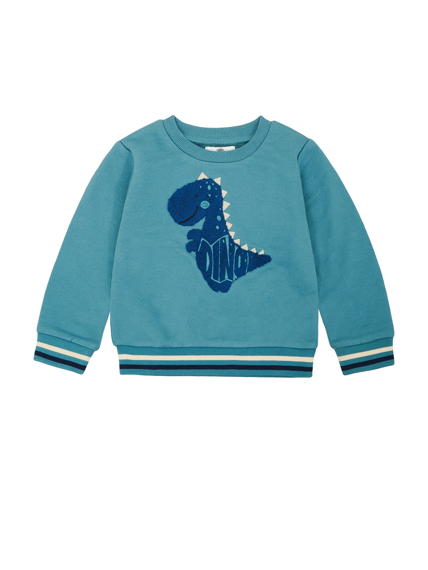 Wonderluxe Baby Boys' Long Sleeve Fleece Sweatshirt and Jogger, 3-Piece Set, Sizes 0-3M-24M