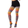 thumbnail image 5 of Vjnyvs Sweet Rainbow Pantyhose for Women, Halloween Striped Tights Elastic Colorful Stockings Thin Leggings Tights For Party,Festival, 5 of 7