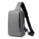 thumbnail image 1 of Bandolera tipo bandolera para hombre y mujer, mochila de hombro informal, mochila de pecho para viajes de senderismo, tela Oxford, 31,5*21*6cm, 1 of 5