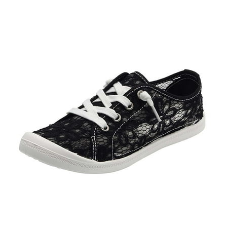 

Casual Shoes for Women Sneakers for Women Canvas Shoes Vulcanize Soft Ladies Autumn Lace Loafers Flat Shoes Women Casual Shoes Canves Black 42