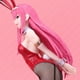 thumbnail image 4 of DaRLiNG in the FRaNXX 02 1/4 Figura de acción de conejito rojo con traje de pelo rosa elegante personaje de manga japonés estatua de anime 43cm, 4 of 8